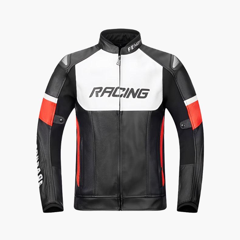 LEATHER RINDING JACKET KARSON - Protect and Ride