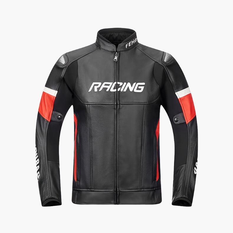 LEATHER RINDING JACKET KARSON - Protect and Ride