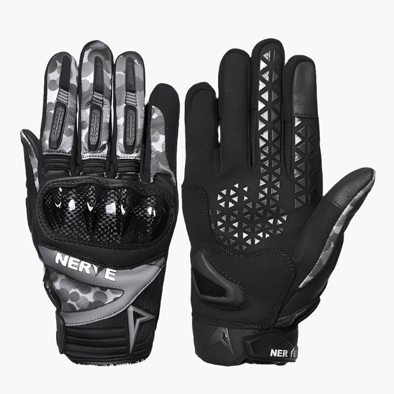 RIDING CARBON FIBER GLOVES VELOS - Protect and Ride