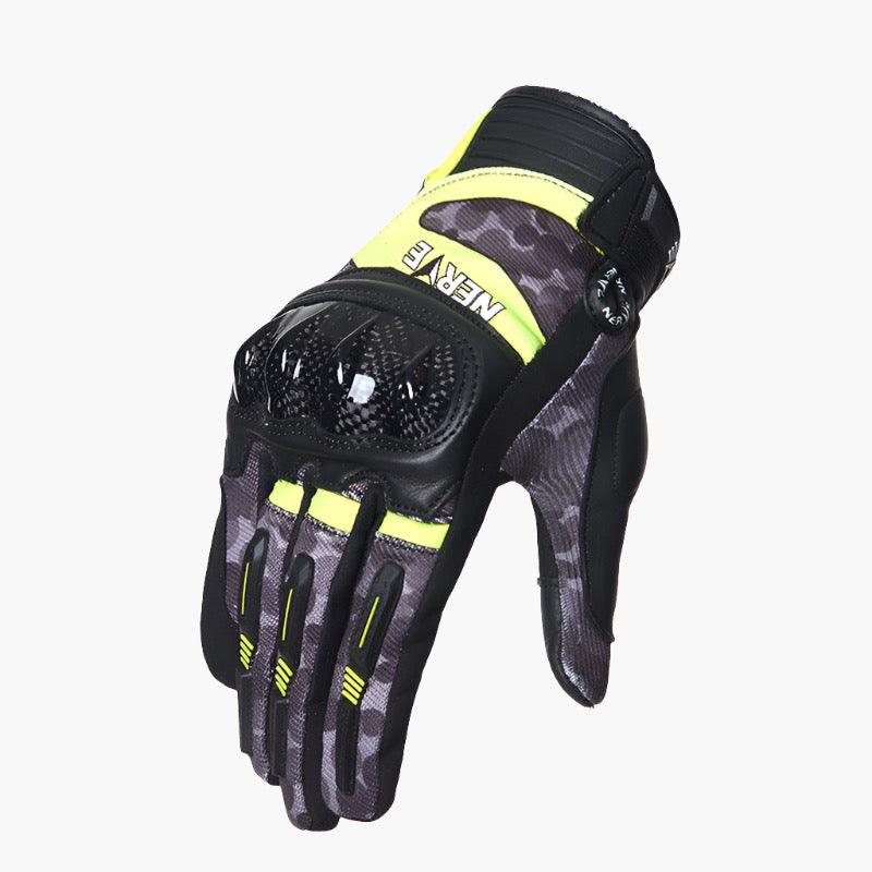 RIDING CARBON FIBER GLOVES VELOS - Protect and Ride