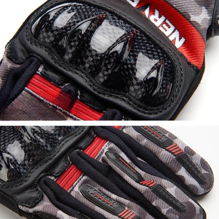 RIDING CARBON FIBER GLOVES VELOS - Protect and Ride