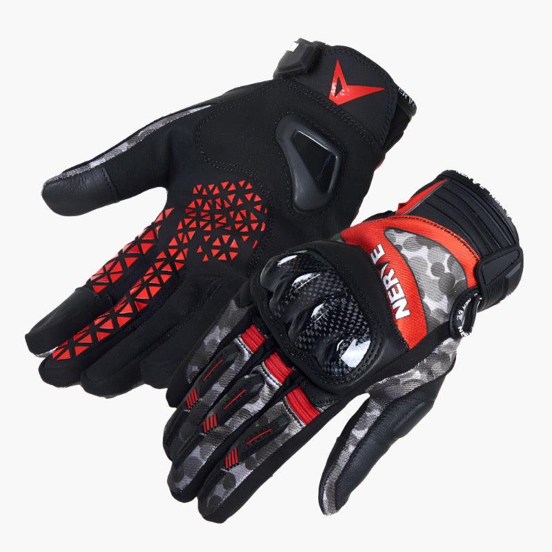 RIDING CARBON FIBER GLOVES VELOS - Protect and Ride