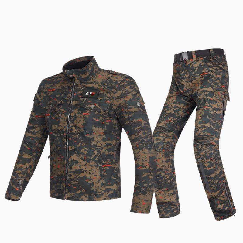 CAMOUFLAGE RIDING PANTS RUST - Protect and Ride