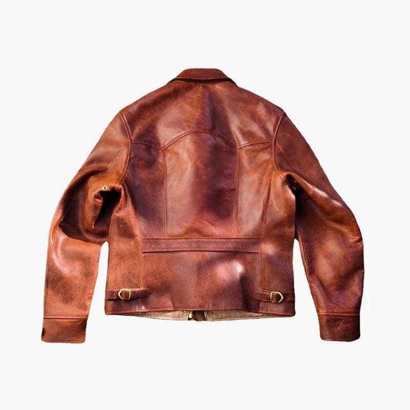 COWHIDE LEATHER JACKET KOEW - Protect and Ride