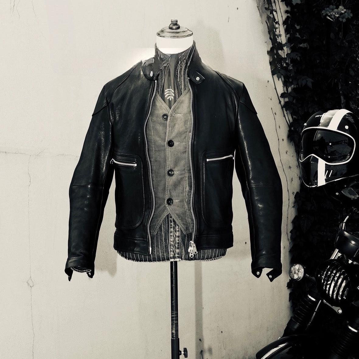 WAXED LEATHER JACKET KOSS - Protect and Ride