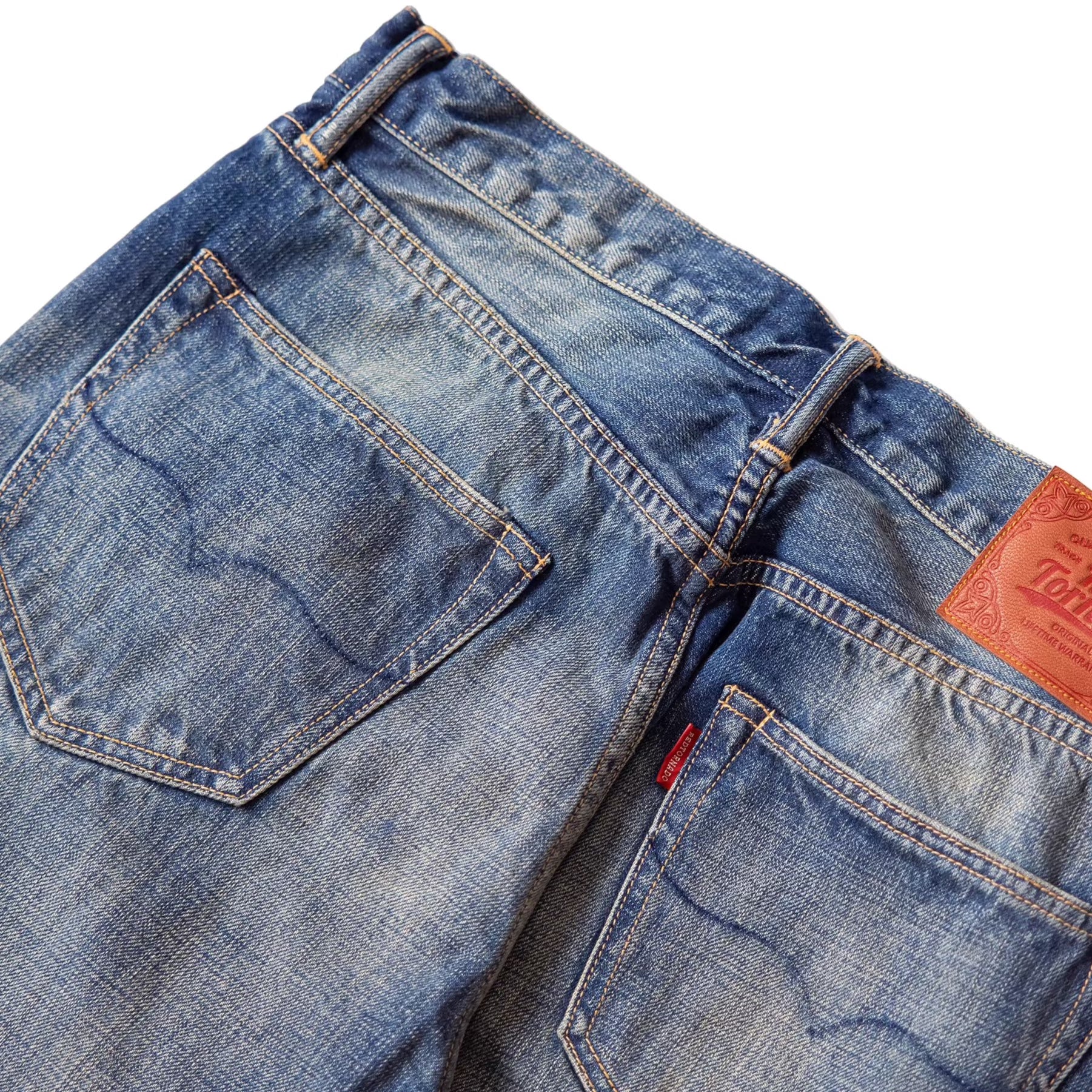 LOOSE WASHED SELVEDGE JEANS JOB - Protect and Ride