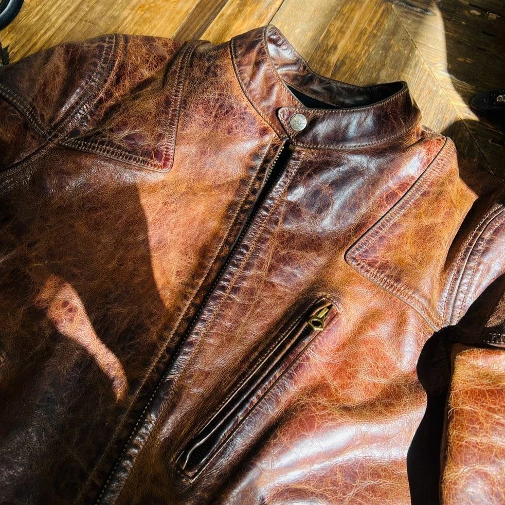 HORSEHIDE LEATHER JACKET KROST - Protect and Ride