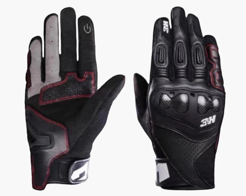 CARBON SHEEPSKIN RIDING GLOVES VEEP - Protect and Ride