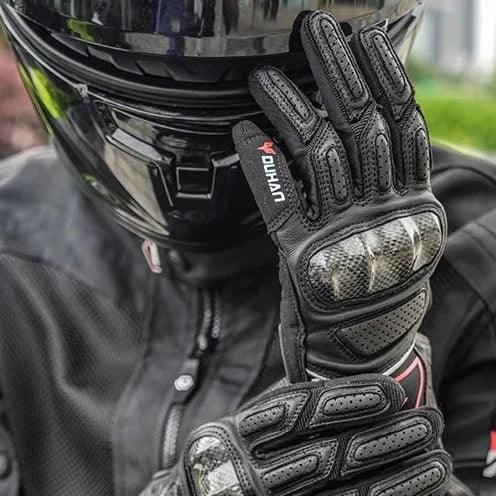 SUMMER CARBON RIDING GLOVES VESUVO - Protect and Ride