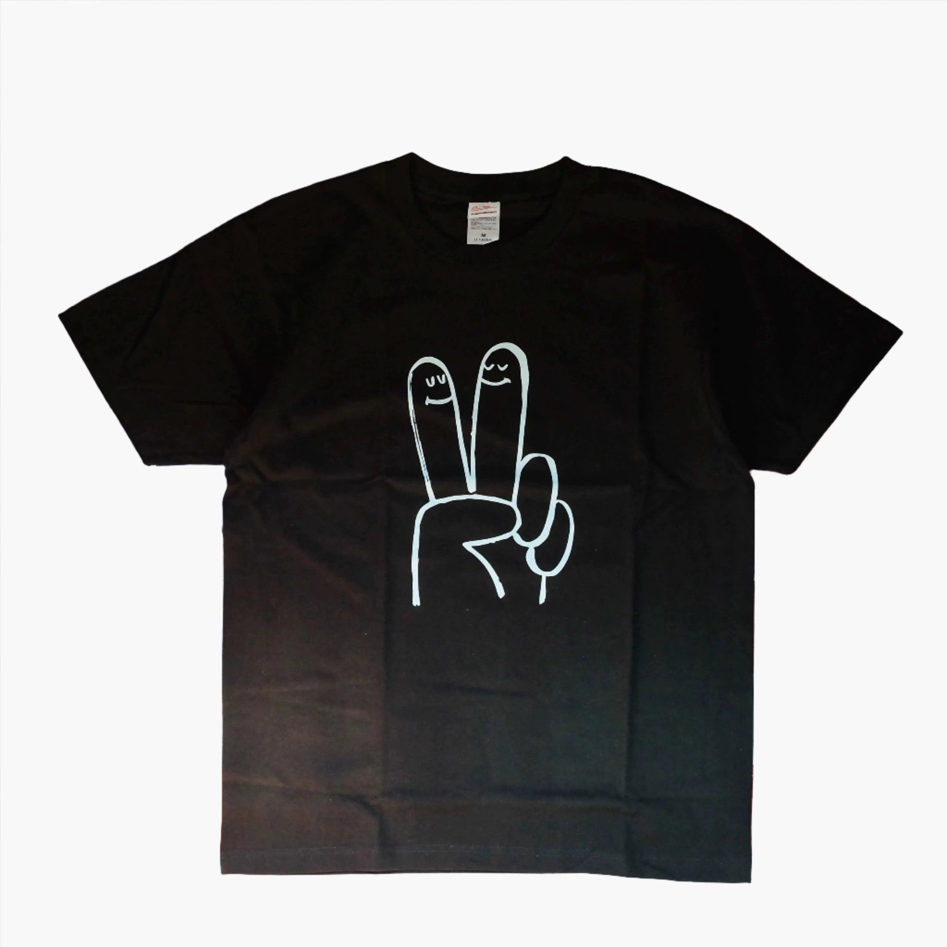 PEACE SMILEY FINGERS TEE - Protect and Ride