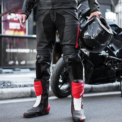 LEATHER RIDING PANTS PINO - Protect and Ride