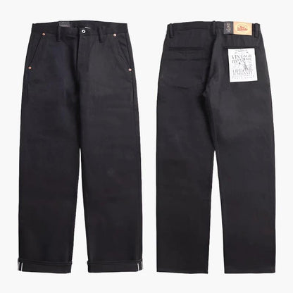 STRAIGHT SELVEDGE OFFICER CHINO PANTS PANTON - Protect and Ride