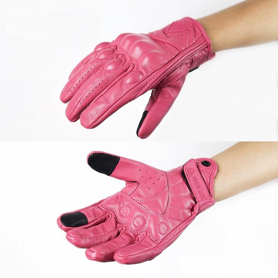 SUMMER LEATHER RIDING GLOVES VICTORY - Protect and Ride