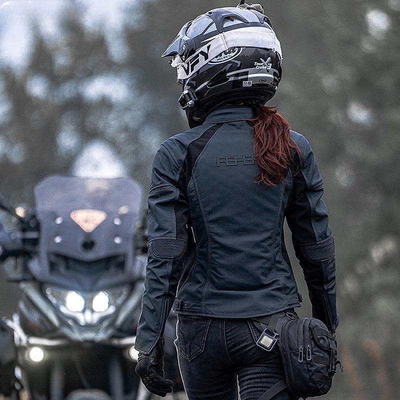 FEMALE MOTORCYCLE LEATHER JACKET KENNA - Protect and Ride