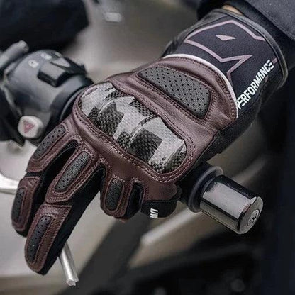 SUMMER CARBON RIDING GLOVES VESUVO - Protect and Ride