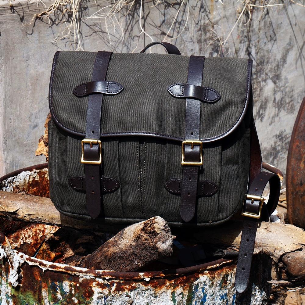 WAXED CANVAS SHOULDER BAG WISSON - Protect and Ride