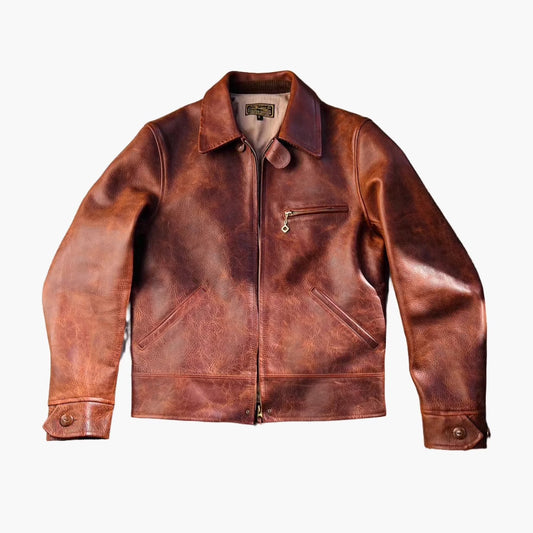 COWHIDE LEATHER JACKET KOEW - Protect and Ride