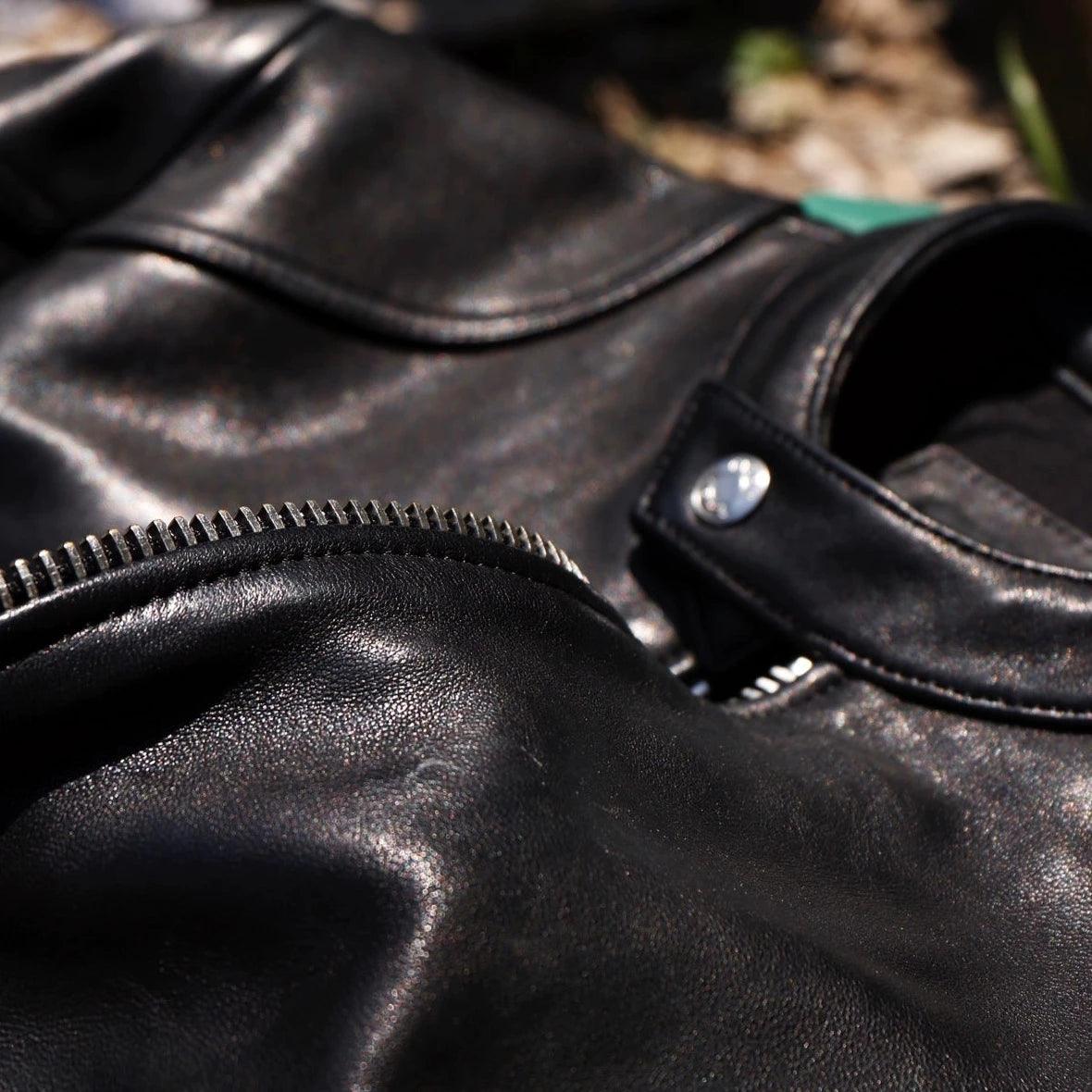 WAXED LEATHER JACKET KOSS - Protect and Ride