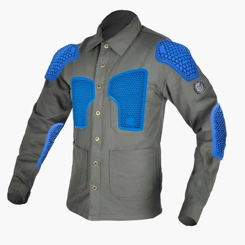 RIDING DENIM SHIRT KARRER (Plus Velvet version) - Protect and Ride