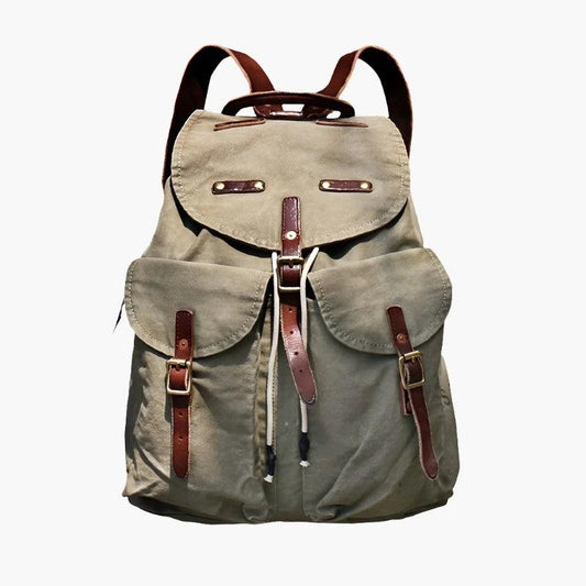 DISTRESSED CANVAS BACKPACK WOLLIS - Protect and Ride