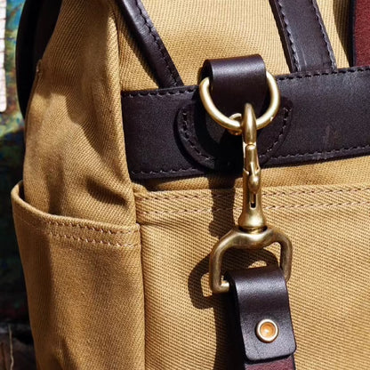 WAXED CANVAS SHOULDER BAG WISSON - Protect and Ride