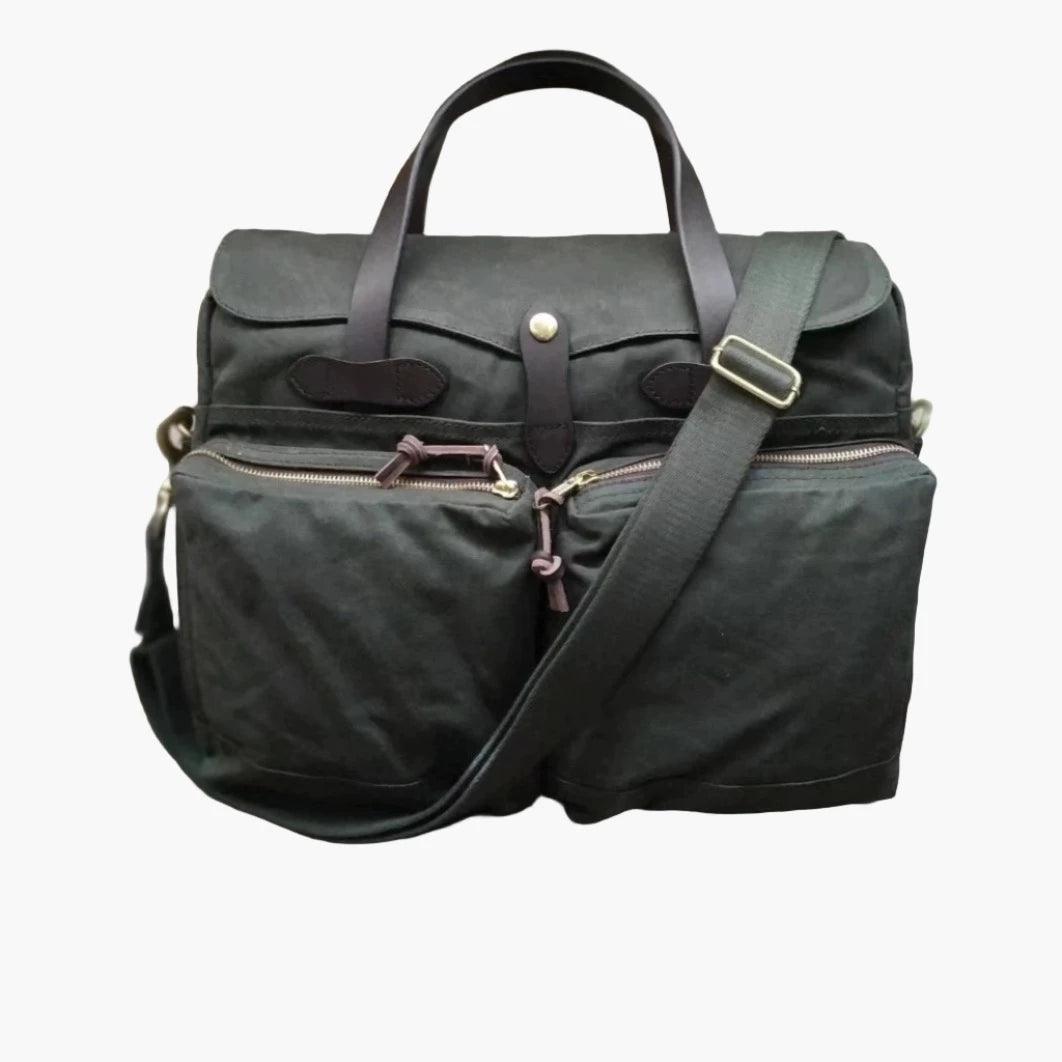 WAXED CANVAS HANDBAG WHAMY - Protect and Ride