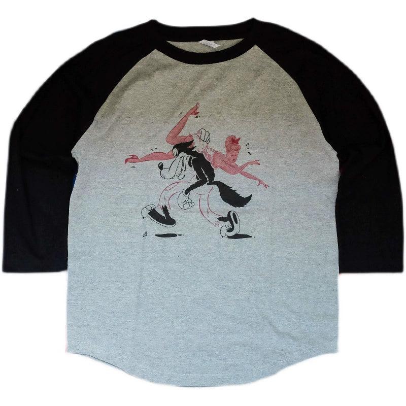 BEAUTY AND THE BIG BAD WOLF 3/4 LONG SLEEVE TEE - Protect and Ride