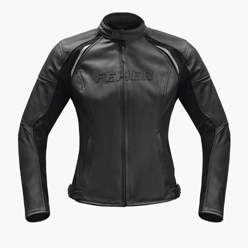 FEMALE MOTORCYCLE LEATHER JACKET KENNA - Protect and Ride