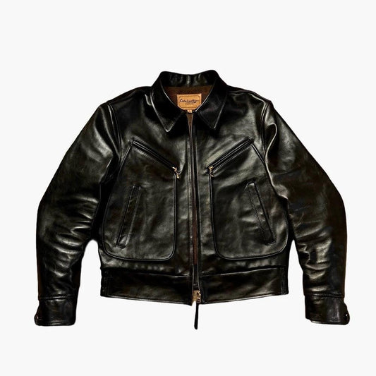 HORSEHIDE LEATHER JACKET KRISS - Protect and Ride