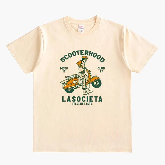 RETRO ITALIAN SCOOTER TEE - Protect and Ride