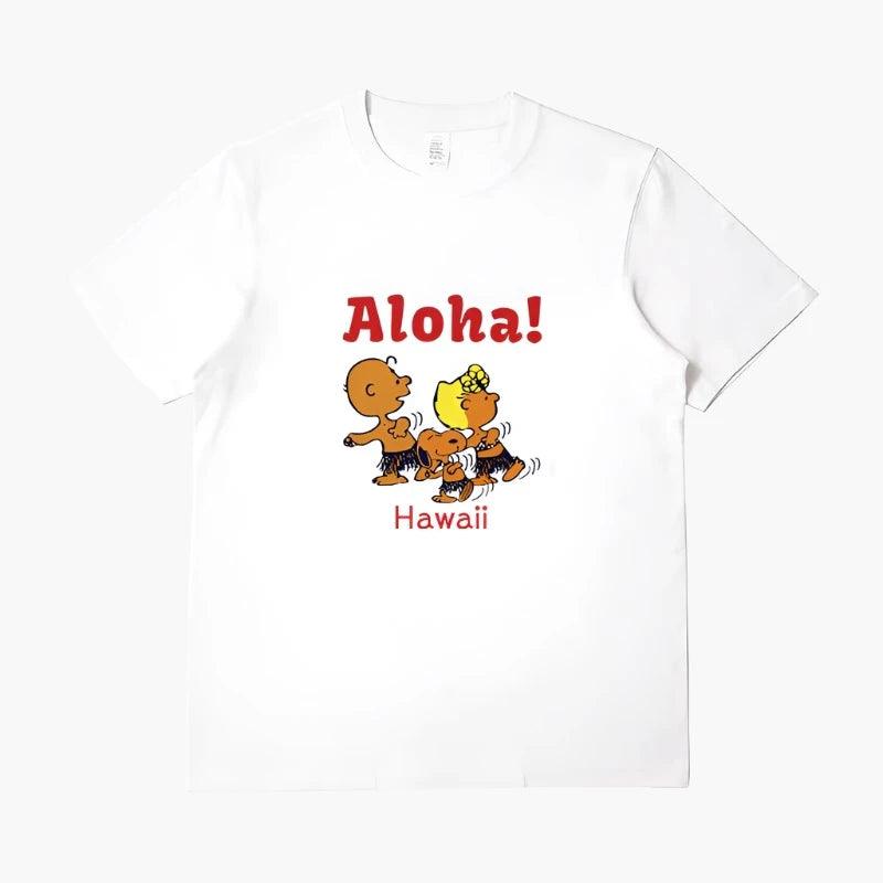 CHARLIE BROWN AND SNOOPY LUCY HAWAIIAN ALOHA TEE - Protect and Ride