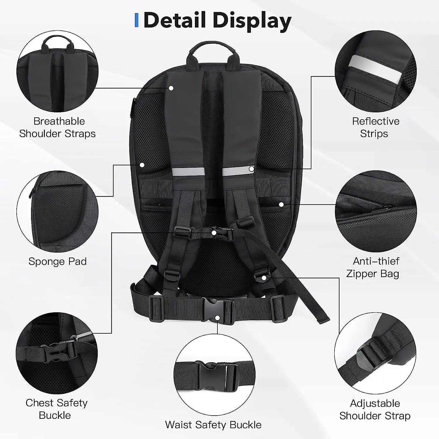 LED WATERPROOF BACKPACK WELD - Protect and Ride