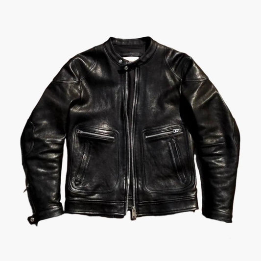 WAXED LEATHER JACKET KOSS - Protect and Ride