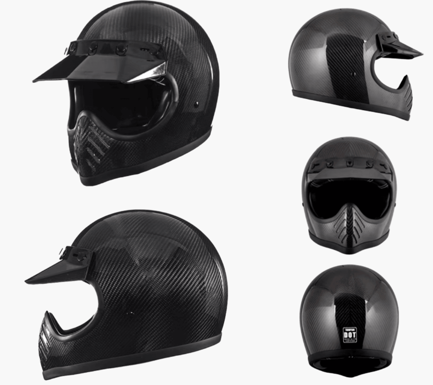 FULL-FACE 3K CARBON FIBER HELMET HARRISON - Protect and Ride