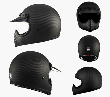 FULL-FACE 3K CARBON FIBER HELMET HARRISON - Protect and Ride