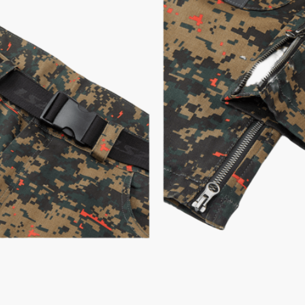 CAMOUFLAGE RIDING PANTS RUST - Protect and Ride