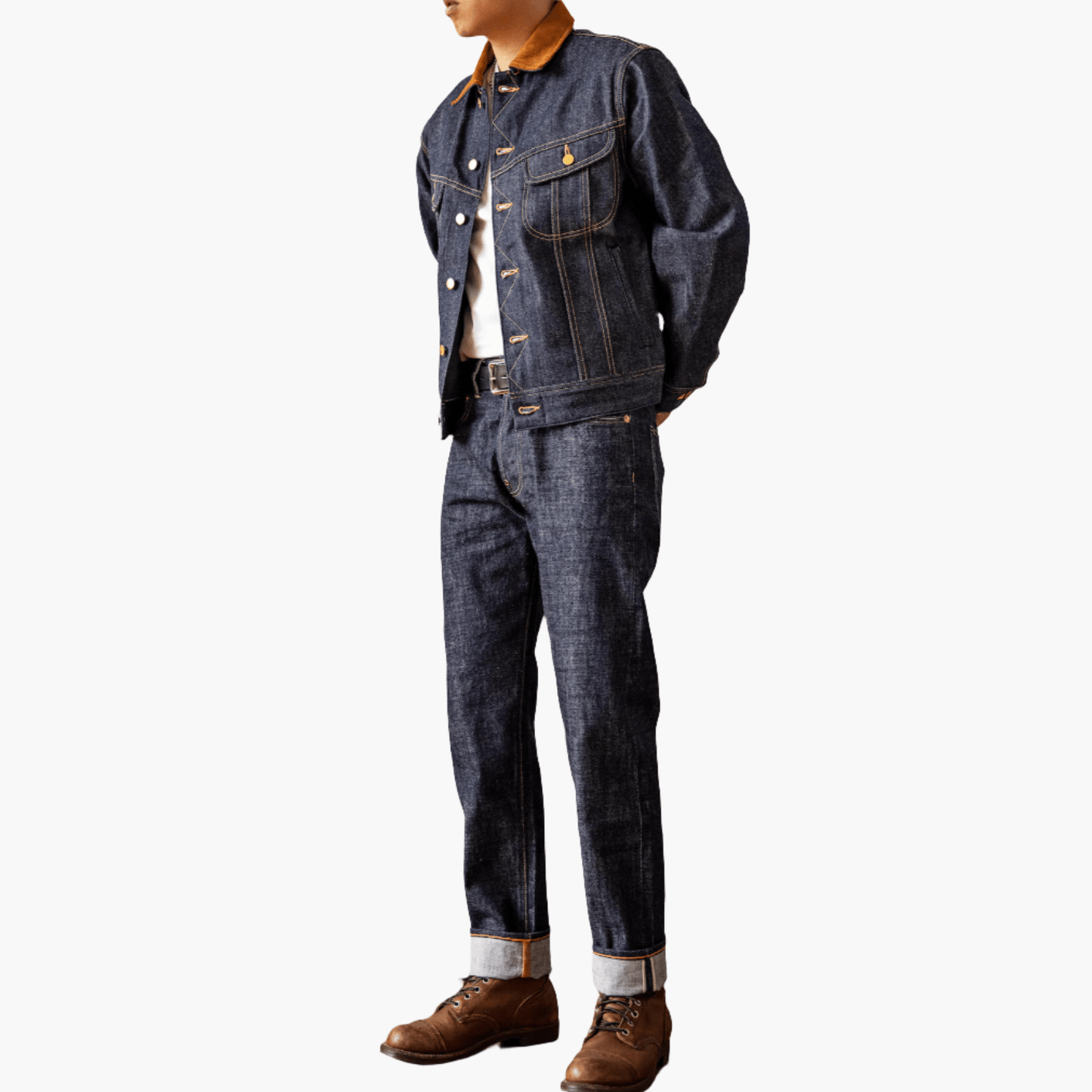 SLIM TAPERED SELVEDGE RAW DENIM JOST - Protect and Ride