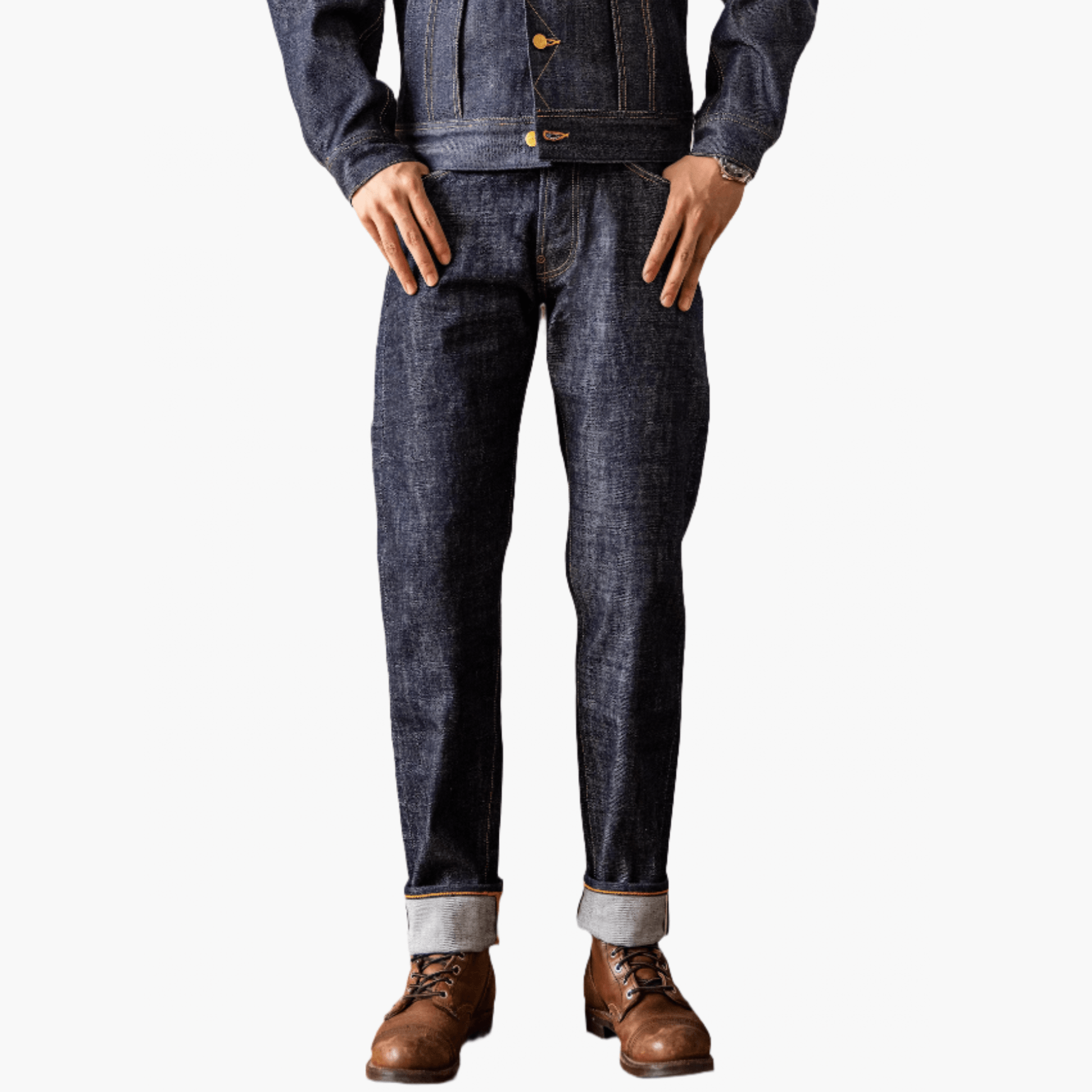 SLIM TAPERED SELVEDGE RAW DENIM JOST - Protect and Ride