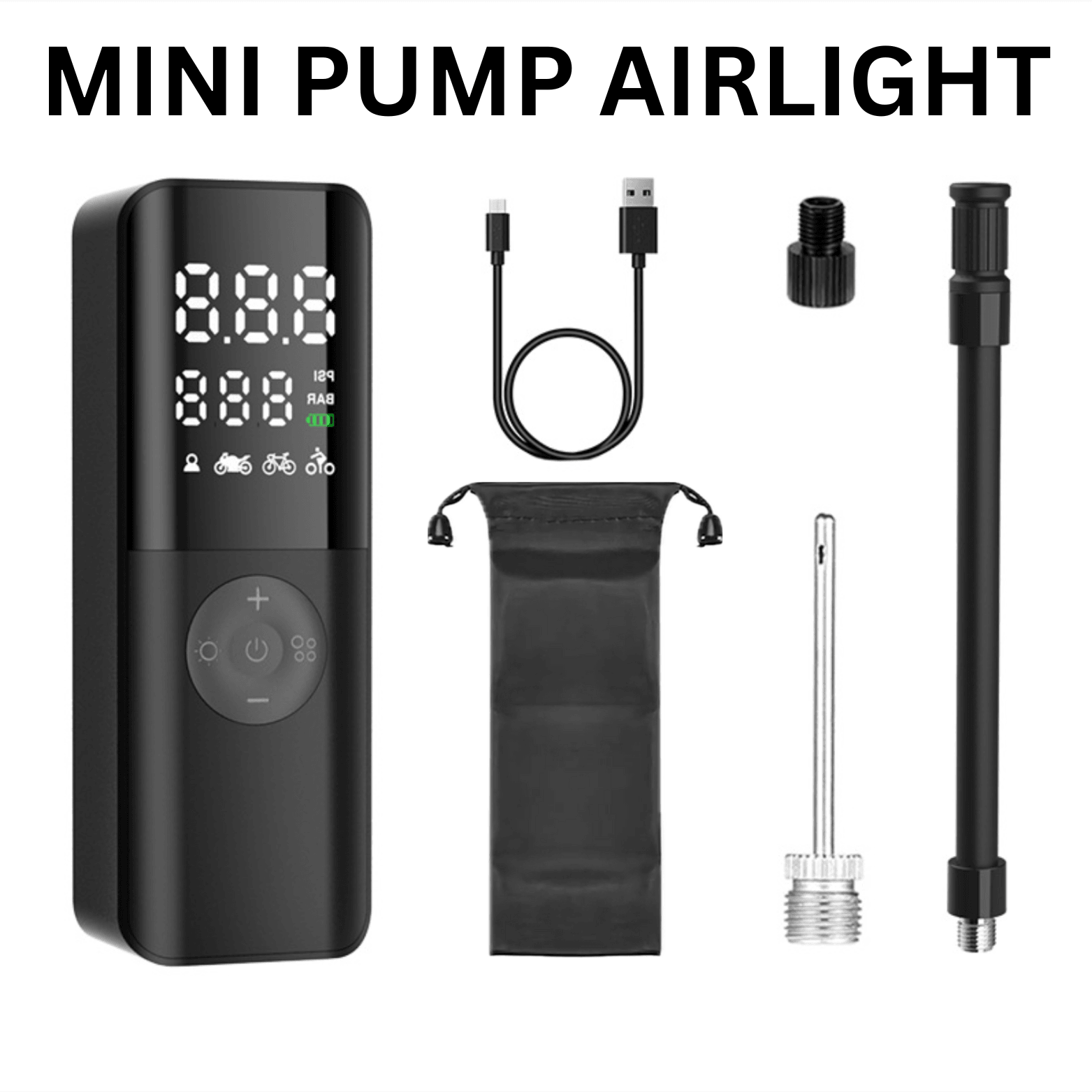 MINI PUMP AIRLIGHT - Protect and Ride